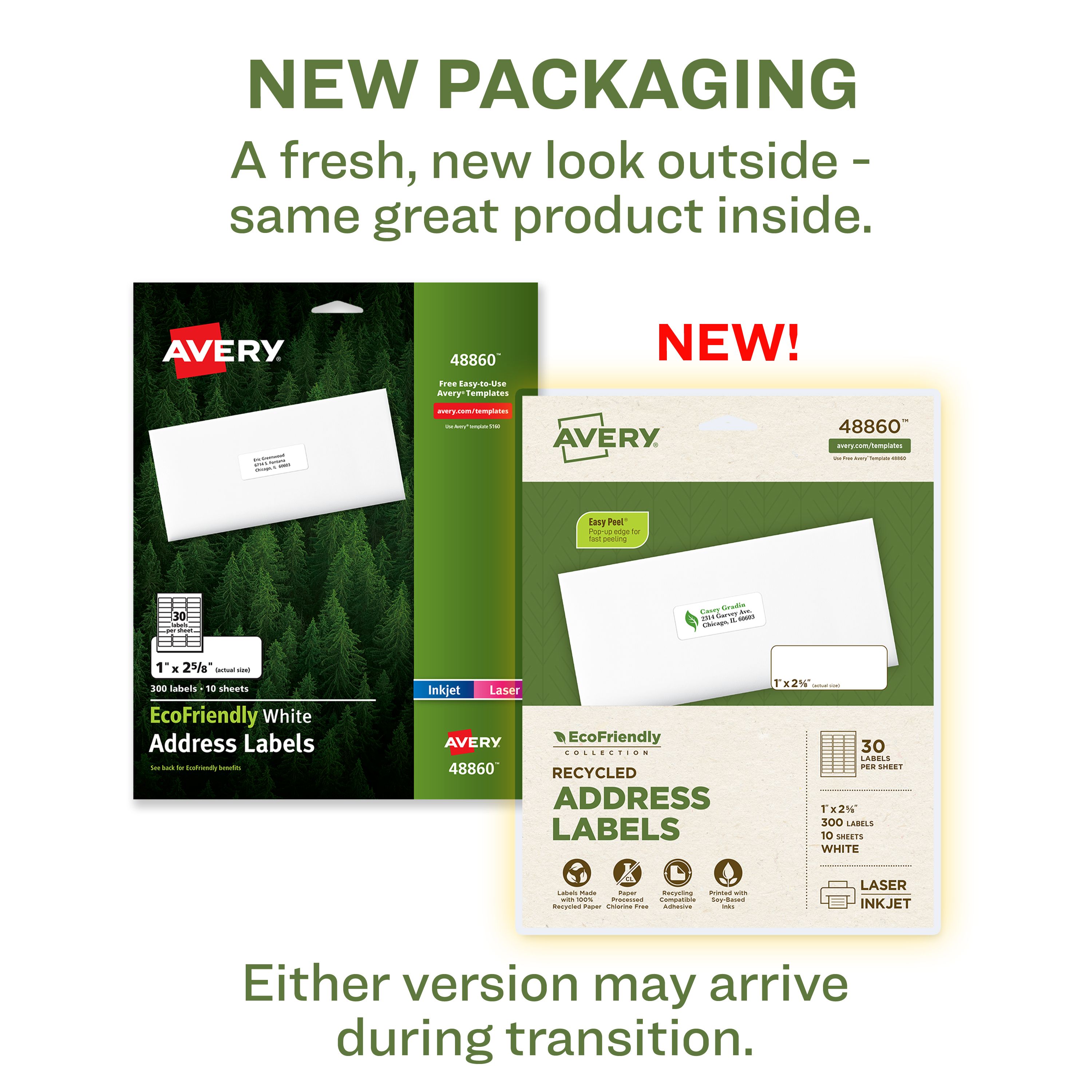 EcoFriendly Address Labels, 1